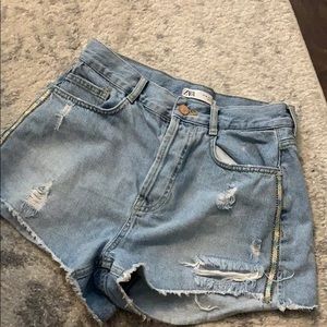 Zara denim shorts